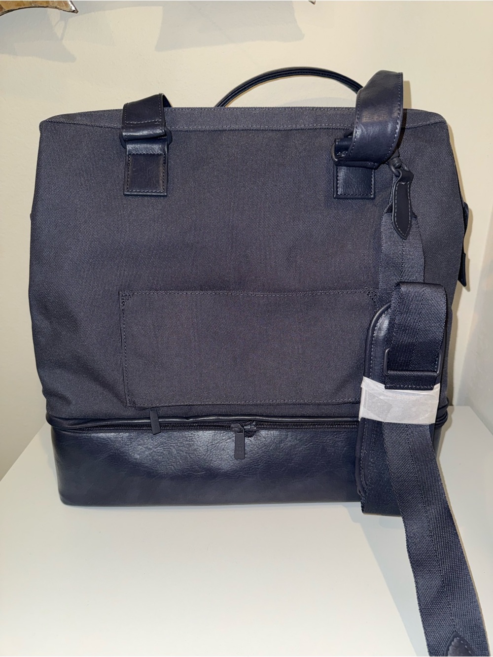 BEIS Weekender Canvas Tote in Navy Blue - Picture 5 of 8